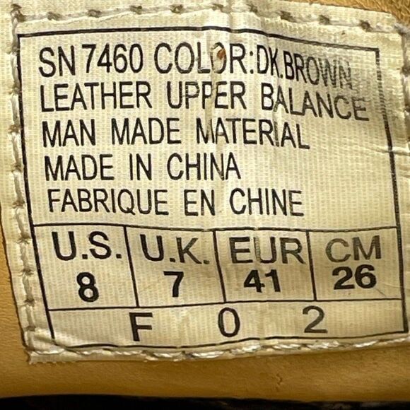 VTG Skechers Brown Leather Oxford Wingtip Brogue Dress Shoes Mens Sz 8 *SEE PICS - Picture 8 of 12